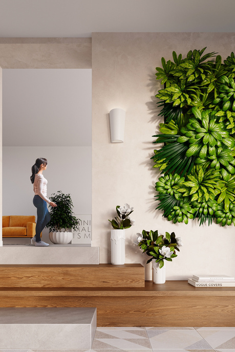 Aplique de cerámica LANA blanco + 1x bombilla LED E27 4000K Fría 7,5W 650lm