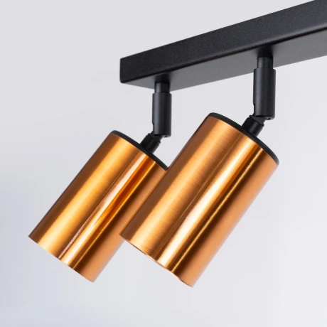 Lámpara de techo WINX 6L negro/cobre