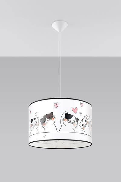 CAT 40 lámpara colgante + 1x bombilla LED E27 4000K Fría 7,5W 650lm