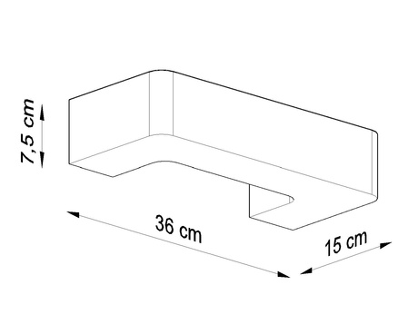 Aplique de cerámica MAGNET blanco 1x bombilla LED E27 4000K Fría 7,5W 650lm