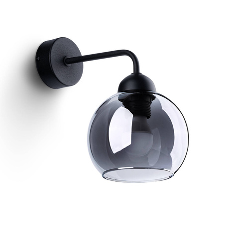 Aplique ALINO 1 negro + 1x bombilla LED E27 4000K Fría 7,5W 690lm