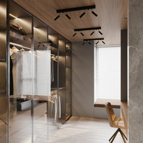 Lámpara de techo EYETECH 6 negra