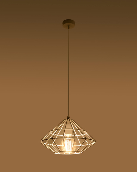 UMBERTO lámpara colgante blanco + 1x bombilla LED E27 4000K Fría 7,5W 650lm