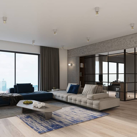 SALGADO lámpara de escritorio de hormigón + 1x bombilla LED E27 3000K Warm 7.5W 620lm