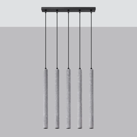 Lámpara colgante PASTELO 5L hormigón