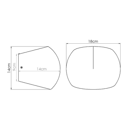 Aplique GLOBE hormigón