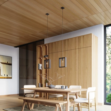 Lámpara colgante ARIES wengé