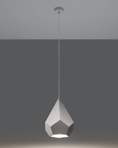 PAVLUS lámpara colgante de cerámica blanca + 1x bombilla LED E27 3000K Cálida 7,5W 620lm