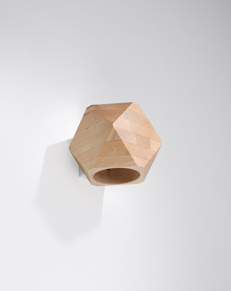 Aplique WOODY madera natural + 1x bombilla LED G9 4000K Fría 4,5W 530lm