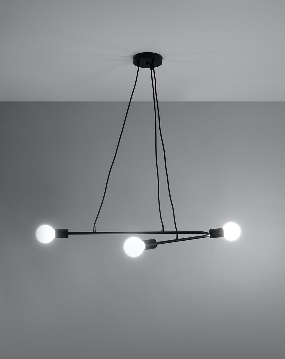 Lampa wisząca ASTRAL 3 czarna