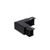 Conector de ángulo izquierdo negro