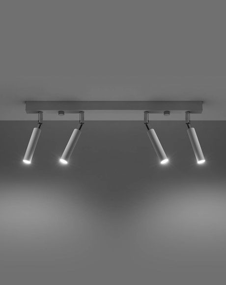 Plafond EYETECH 4 blanco + 4x bombilla LED G9 4000K Fría 4,5W 530lm