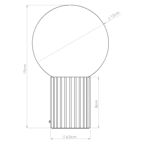 Lámpara de mesa HALO blanca