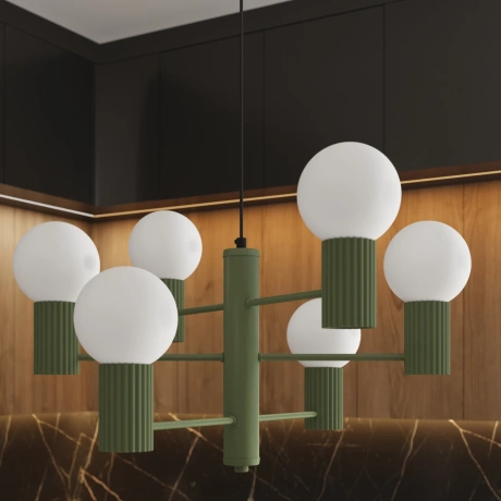 Araña HALO 6 verde oliva