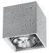 Plafond VALDE 140 hormigón + 1x bombilla LED GU10 AR111 4000K frío 12W 850lm [WOJ+14147]