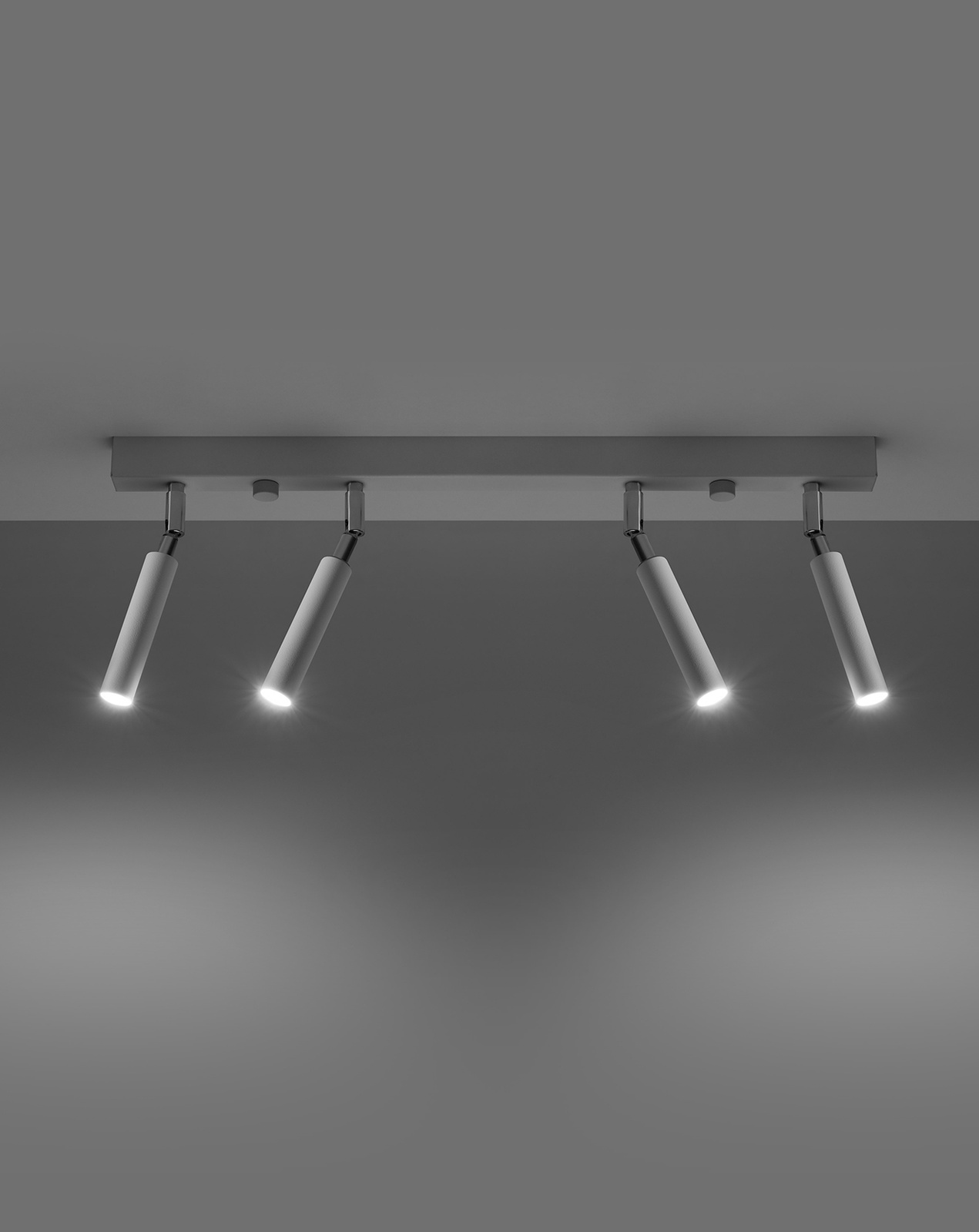 Plafond EYETECH 4 blanco + 4x bombilla LED G9 3000K Cálido 4.5W 510lm