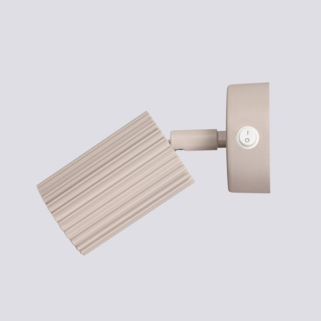 Lámpara de pared KARBON taupe con interruptor