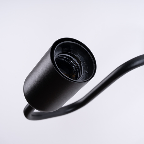 Aplique VECTOR negro + 1X bombilla LED E27 3000K 7W 760lm