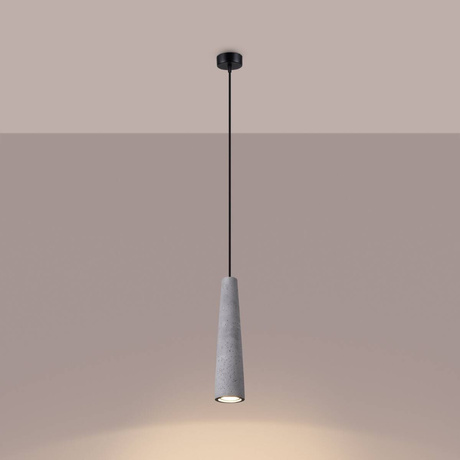 ELECTRA Lámpara colgante hormigón + 1x bombilla LED GU-10 3000K Cálida 7W 510lm