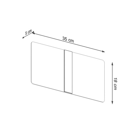 Aplique AZALIA 2 x bombilla LED G9 3000K Cálida 4,5W 510lm