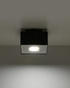 Plafond MONO 1 negro + 1x bombilla LED GU-10 4000K Fría 7W 630lm