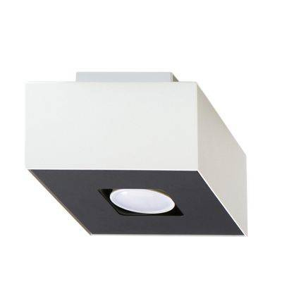 Plafond MONO 1 blanco + 1x bombilla LED GU-10 4000K Fría 7W 630lm