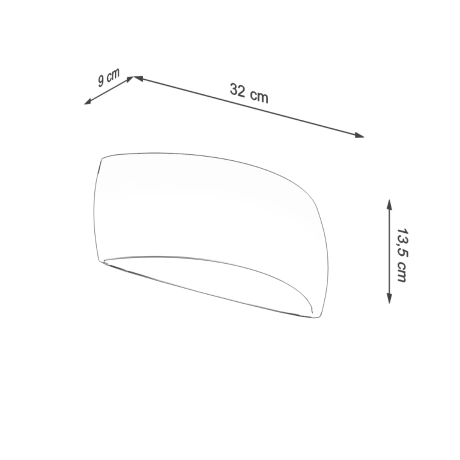 Aplique barnizado PONTIUS blanco brillo
