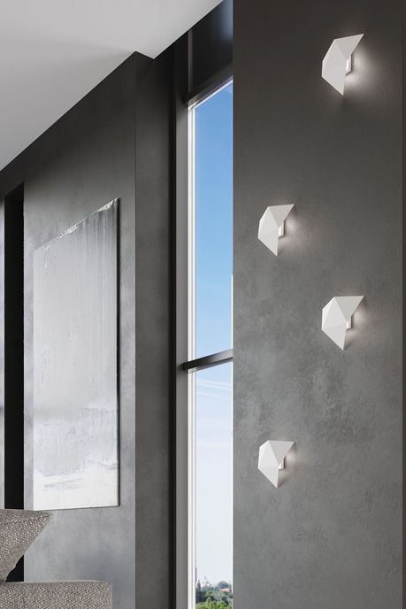 Aplique SOLIDO blanco + 1x bombilla LED G9 4000K Fría 4,5W 530lm