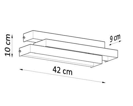 Aplique FROST blanco + 2x bombilla LED G9 4000K Fría 4,5W 530lm