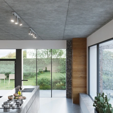 Lámpara de techo MERIDA 4 gris