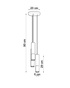 LOOPEZ 3P lámpara colgante negro/cromo + 3x bombilla LED GU-10 4000K Fría 7W 630lm