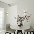 Aplique LORETO gris + 1x bombilla LED G9 3000K Warm 4.5W 510lm