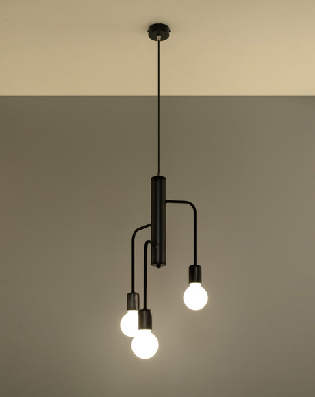 DUOMO lámpara de araña 3M + 3x bombilla LED E27 3000K Warm 7.5W 620lm