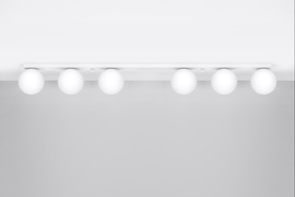 Plafond YOLI 6 blanco + 6x Bombilla LED G9 3000K Cálido 4,5W 450lm