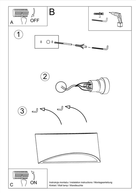 Aplique lacado VIXEN blanco brillo + 1x bombilla LED G9 3000K cálida 4,5W 510lm