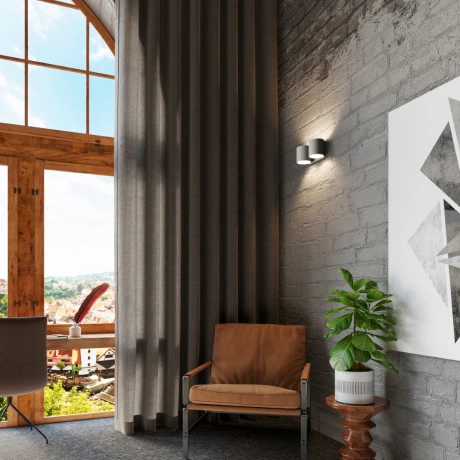 Aplique ORBIS 2 gris