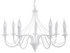 Lámpara de araña MINERWA 7 blanca + 7x bombilla LED E14 4000K Fría 7,5W 650lm