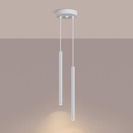 Lámpara colgante ARCHE 2P blanca