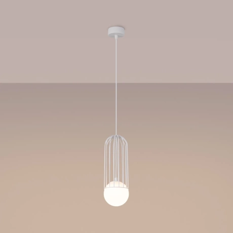 Lámpara colgante BRINA 1 blanca