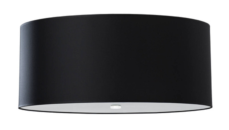 Plafond OTTO 70 negro + 6x bombilla LED E27 4000K Fría 7,5W 650lm
