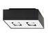 Plafond MONO 2 negro + 2x bombilla LED GU-10 3000K Cálida 7W 620lm