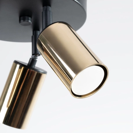 Lámpara de techo WINX 3P negro/oro