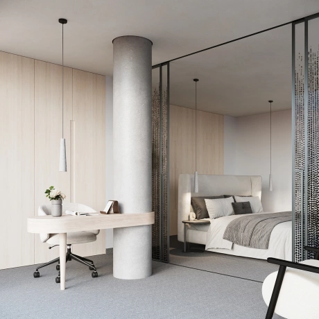 Lámpara colgante ELECTRA hormigón