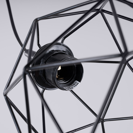 Lámpara colgante TRIOM 20 negra