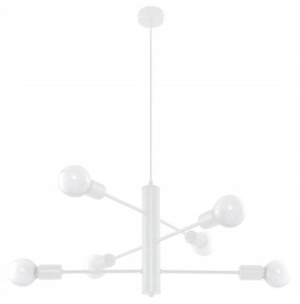 DUOMO 6 lámpara de araña blanca