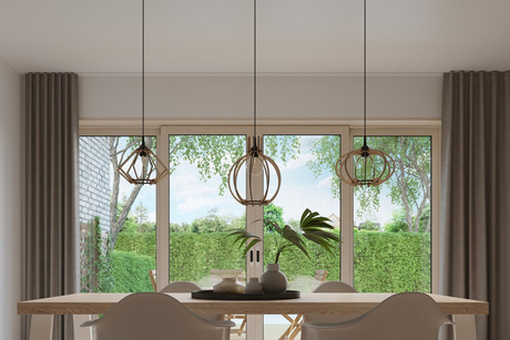 ARANCIA lámpara colgante madera natural + 1x bombilla LED E27 3000K cálida 7.5W 620lm