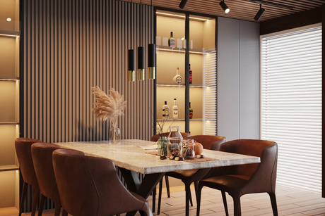 LOOPEZ 2 lámpara colgante negro/oro + 2x bombilla LED GU-10 4000K fría 7W 630lm