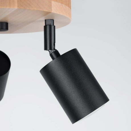 Plafón VERDO 3P negro