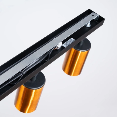 Lámpara de techo WINX 3 negro/cobre