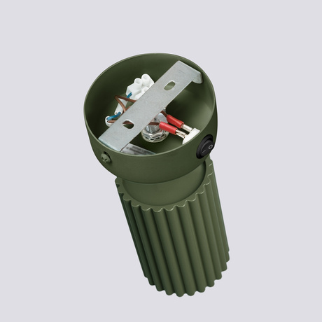 Aplique KARBON verde oliva con interruptor